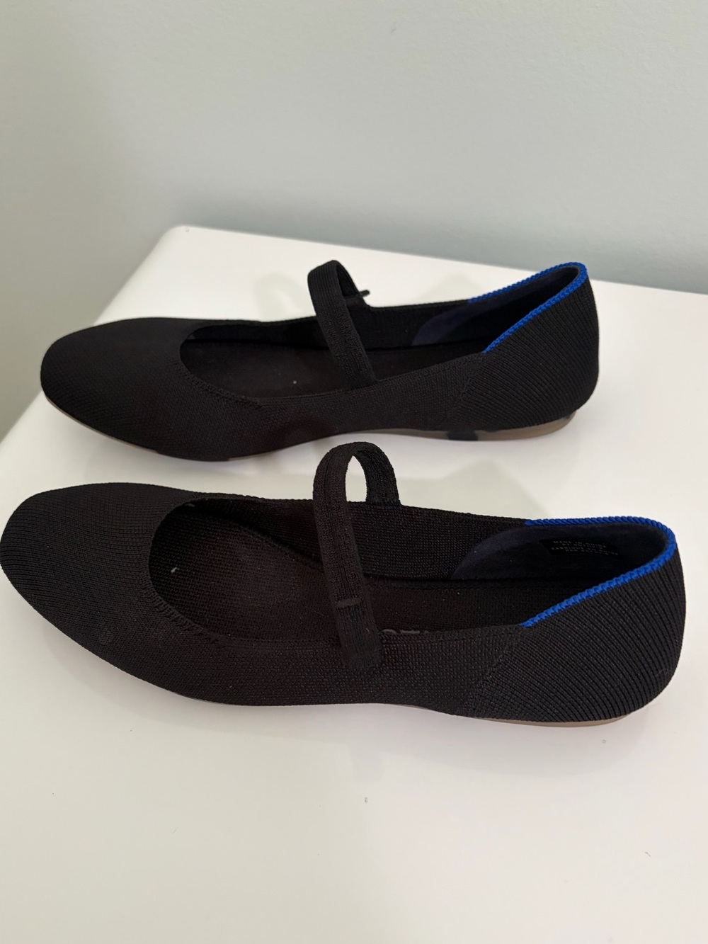 Like New Rothy's The Square Mary Jane Ballet Flat Black Size 7 - Picture 8 of 8